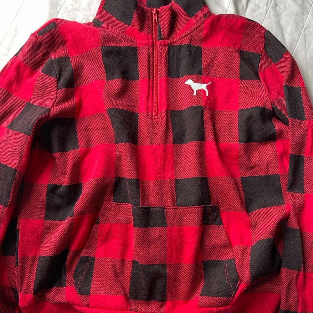 Buffalo plaid pull over